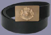 Small journeyman belt polished and coated with a brushed coat of arms