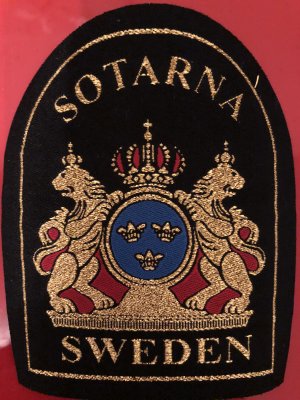 Vävt märke Sotarna Sweden